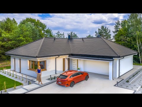 Einstöckiges Traumhaus 135 m2 - Ein Spaziergang durch ein modernes Haus