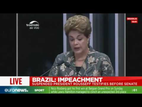 Live: Brazil's Dilma Rousseff testifies at impeachment trial
