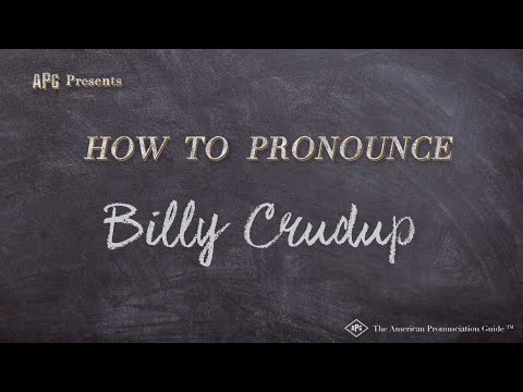 How to Pronounce Billy Crudup (Real Life Examples!)
