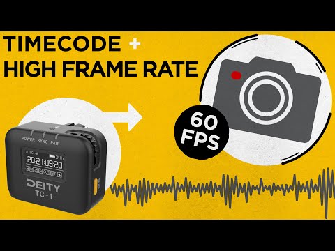How to Use Timecode with High Frame Rates | Deity TC-1 + 60FPS