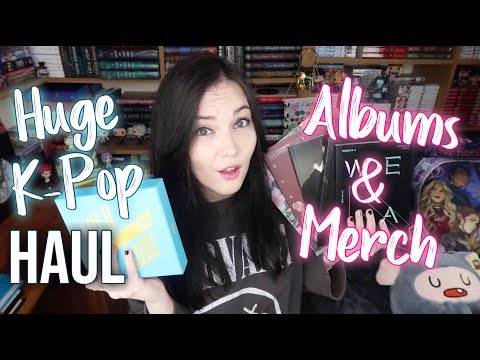 HUGE K-POP ALBUM & MERCH HAUL || ATEEZ, MONSTA X, BTS, A.C.E, B.A.P,  STRAY KIDS