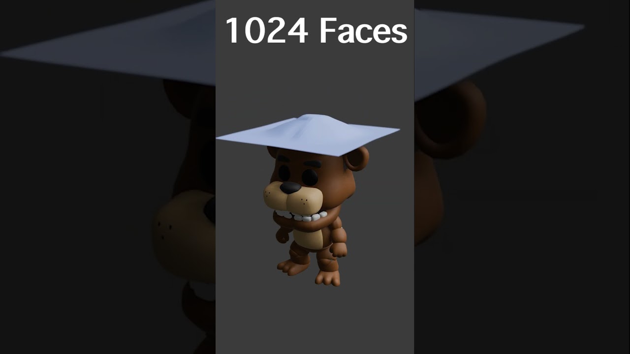 Freddy Funko V.S. cloth #shorts #physics #satisfying #blender #clothsimulation