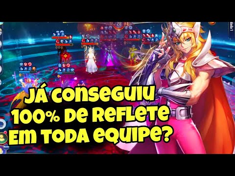 Para Deixar o Inimigo Louco. Formação 100% Reflexão de Dano em Todas Unidades Saint Seiya Awakening