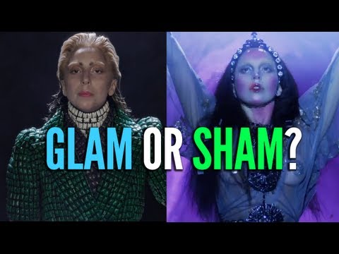 Lady Gaga's "Applause" Looks: Perky Flower Boobs vs Reptile Skin Jacket - Glam or Sham?