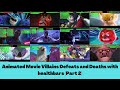 Animated Movie Villains Defeats and Deaths with healthbars (Part 2)