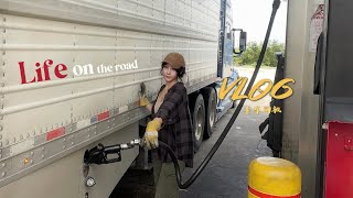 Vlog 33 | 北美女卡车司机 | 公路旅行日常 | 一周工作记录 | 吃喝花费| My Trucking Life | Travel vlog | Female Trucker