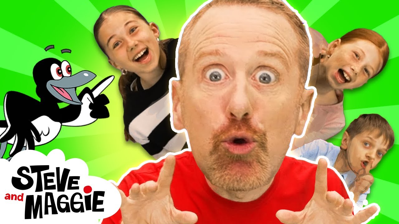 Monster Party with Kids + Toy Dollshouse Magic & Halloween | Best Steve and Maggie Stories for Kids