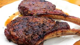 How to Grill a Tomahawk Rib-Eye Steak - The Wolfe Pit