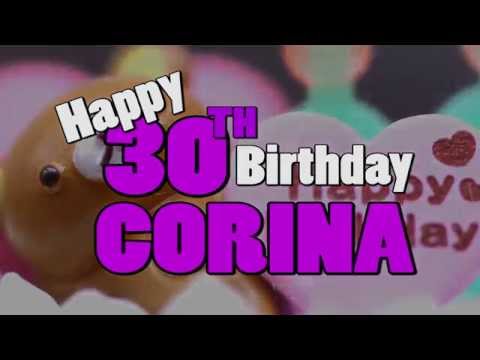 Happy 30th Birthday Corina