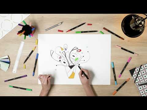 Bic Flomasteriai Intensity Dual Tip, dvipusiai, 12 spalvų rinkinys video