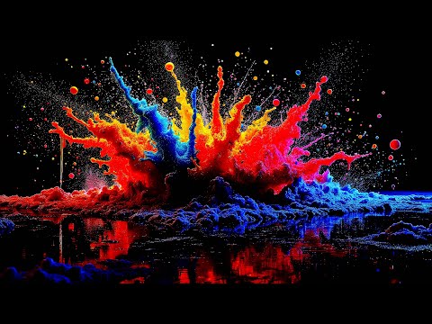 Digitaler Lava-Farben-Bildschirmschoner für Minimalisten • Klarer 4K-Flüssigkeitshintergrund