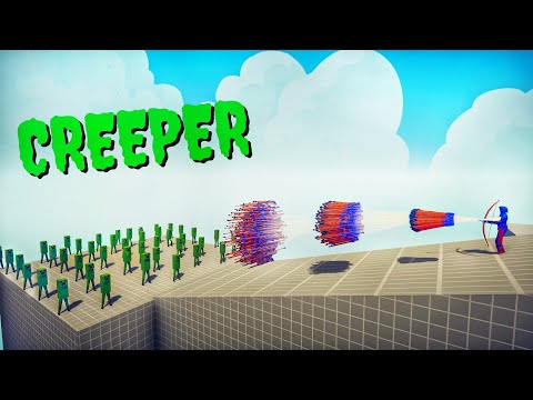 MINECRAFT CREEPERS vs EVERY GOD - Totally Accurate Battle Simulator TABS