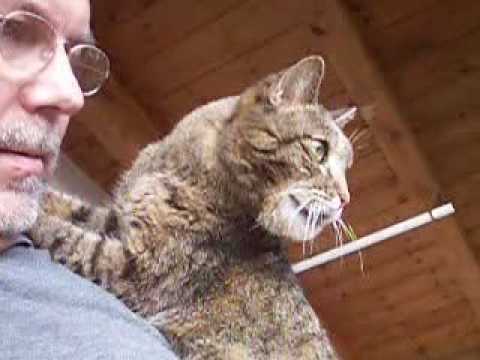 Srikki mit DoWi auf dem Balkon