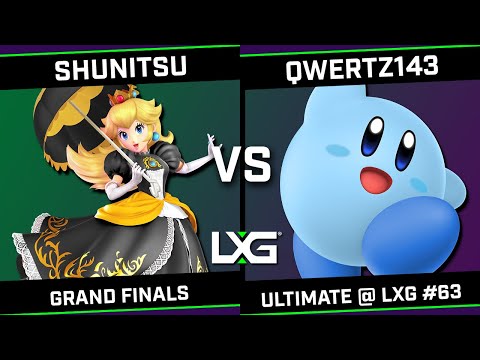 Smash Ultimate @ LXG 63 - GRAND FINALS - Shunitsu (Peach) vs qwertz143 (Mii Gunner/Kirby)