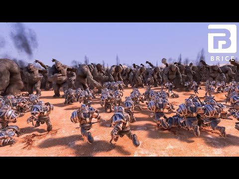 18.000 Dwarf vs 10.000 Giant Cyclops- Ultimate Epic Battle Simulator 2- UEBS 2