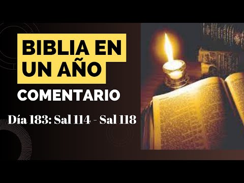 Biblia en un año: Día 183. Sal 114  a  Sal 118