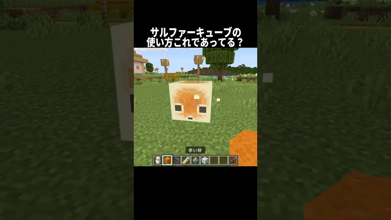 サルファーキューブの使い方これであってる？ #shorts #マインクラフト#マイクラ