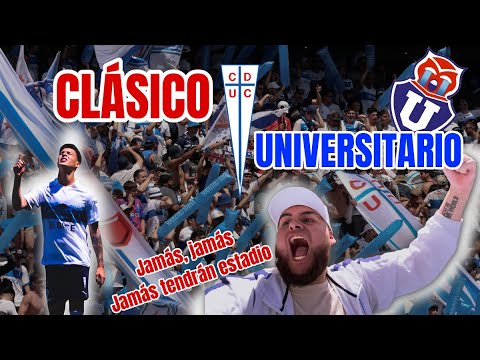 "LO GANAMOS con 10 en CANCHA ... CLÁSICO UNIVERSITARIO 2025 #LOSCRUZADOS" Barra: Los Cruzados &bull; Club: Universidad Católica