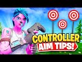 How To Improve Your Aim On Controller Best Controller Settings Fortnite Tips Tricks
