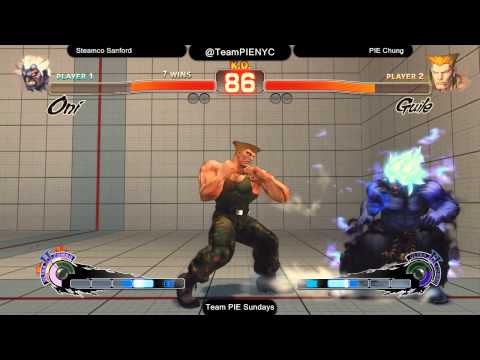 USF4 @ Team PIE Sundays - SteamCo Sanford (Oni) vs PIE Lee Chung (Guile)