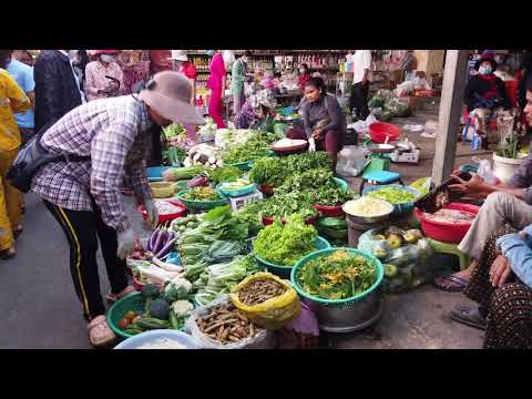 Asian Street Food - Cambodian Living Lifestyle In Phnom Penh Market