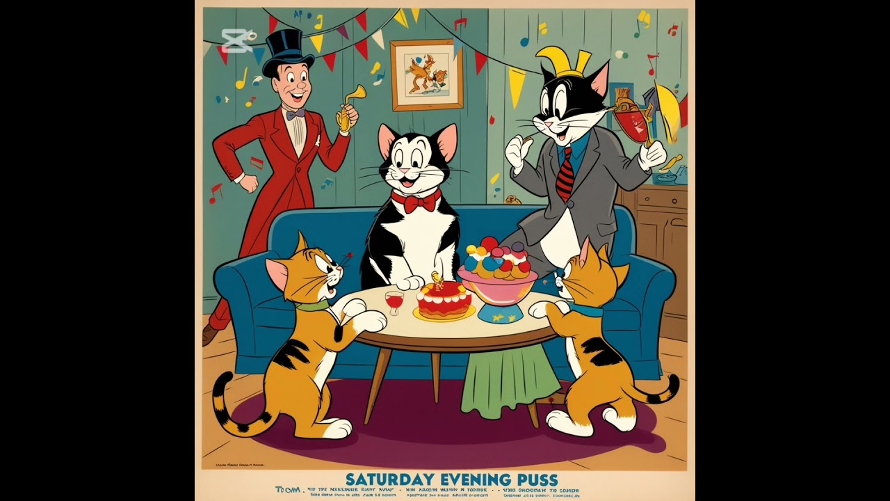 Saturday Evening Puss)This episode shows Tom life party owner goes out Jerry decide ruin fun.