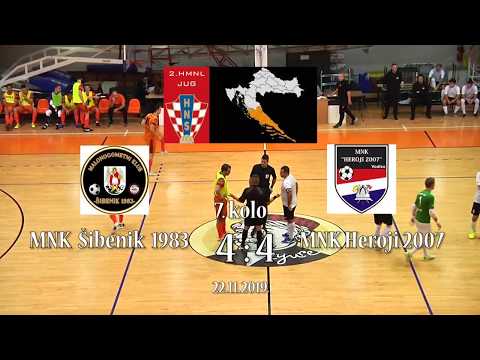MNK Šibenik 1983 - MNK Heroji 2007 4:4 highlights