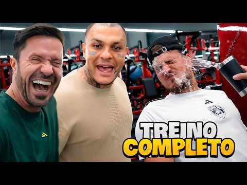 JON VLOGS TREINANDO COM CARIANI TOGURO E BALESTRIN (treino completo)