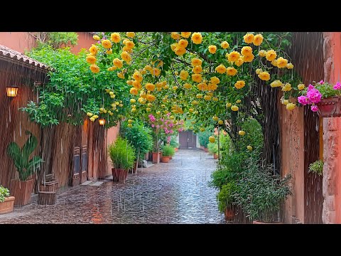98% Emotional Healing for the Mind 🍃 Gentle Rain & Blooming Rose Garden Music for Inner Peace 💛💐
