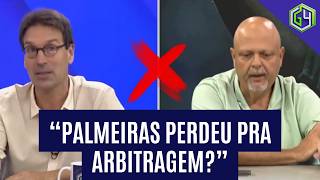 "ARNALDO RIBEIRO E PAULO MASSINI DISCUTEM SOBRE ARBITRAGEM NO SÃO PAULO X PALMEIRAS"
