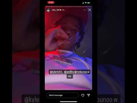 Cblu in the studio with Kylerich tata and Ron suno