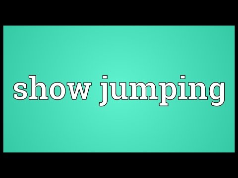 Show jumping Meaning