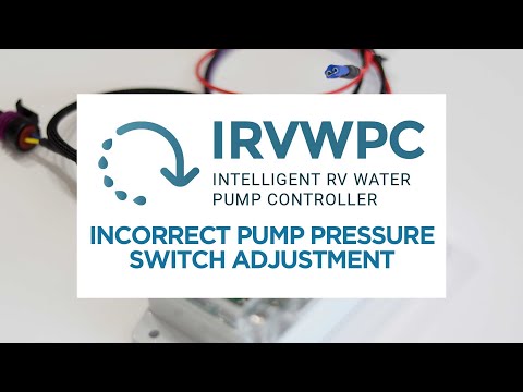 Incorrect Pump Pressure Switch Adjustment