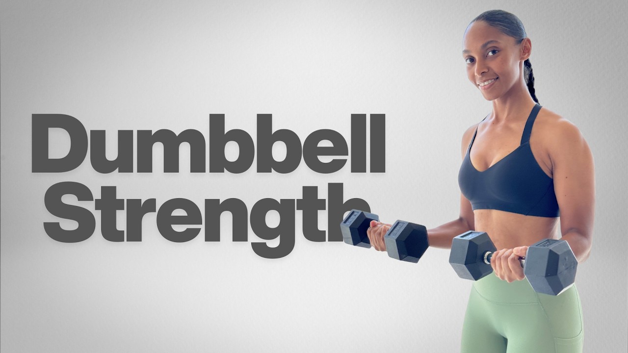 20 minute Full Body Strength & Tone Dumbbell Workout you can do Daily!