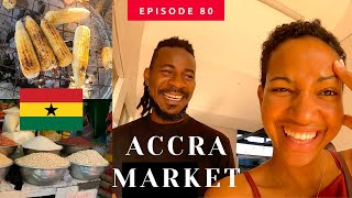 FIRST TIME in Ghana Local Market ! | Global Gyal | Episode #80 #ACCRA #GHANA #VLOG