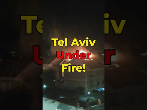 Tel Aviv Building Engulfed in Flames After Iranian Missile Strike | Breaking Footage