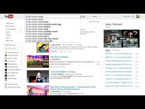 Harlem Shake Youtube Easter Egg