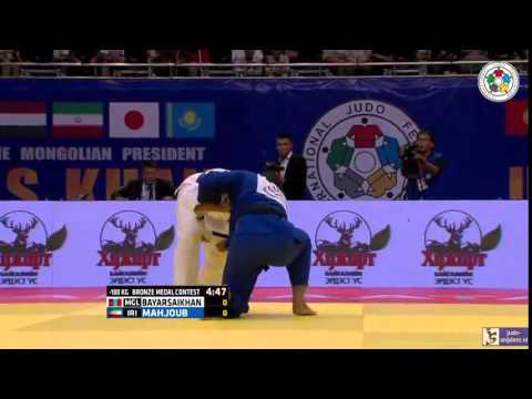 Judo 2015 Grand Prix Ulaanbaatar: BayarSaikhan (MGL) - Mahjoub (IRI) [-100kg] bronze
