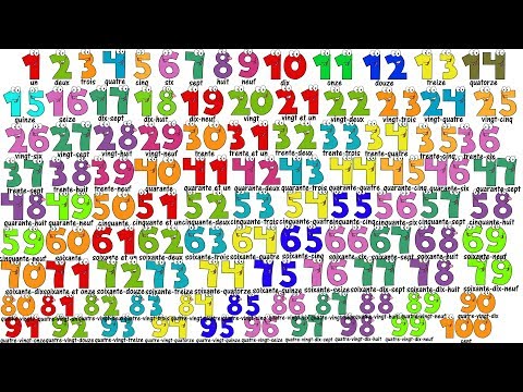French Lesson - NUMBERS 1-100 - Compter jusqu'à 100 - Learn French