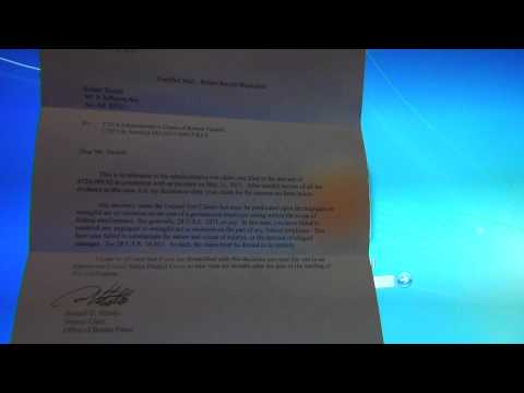 SF-95 Tort Claim Denial Letter - U.S. Customs and Border Protection, 20 March 2015