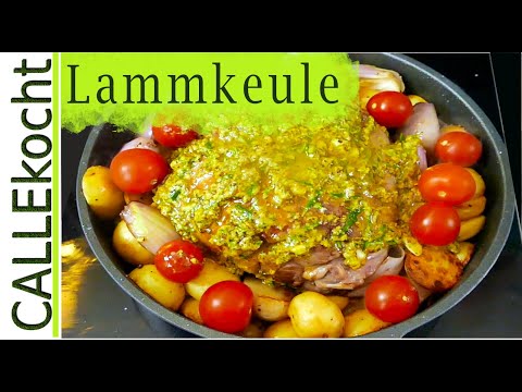 Rezept für eine Lammkeule im Backofen! Einfach lecker, schnell.