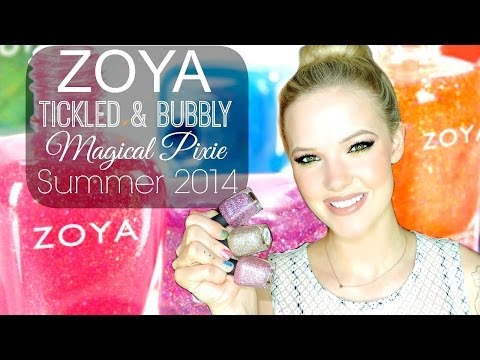 ZOYA SUMMER 2014 | Tickled and Bubbly, Magical Pixie Collection SWATCHES and REVIEW Video