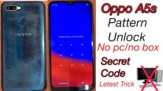 Oppo a5s hard reset pattern pin unlock without pc | oppo pattern unlock 2023