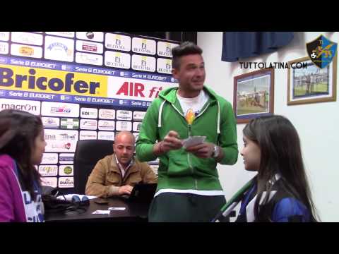 Latina Calcio, estrazione lotteria benificenza con Matteo Bruscagin (Live Onlus) e Marco Baldan