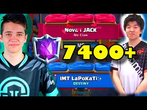🔥JACK vs LaPoKati 👈 7400+ gameplays Ladder Pushing - CLash Royale