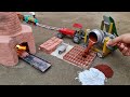Top diy tractor the most creatives  mini rustic! making miniature for water pump| concrete bridge