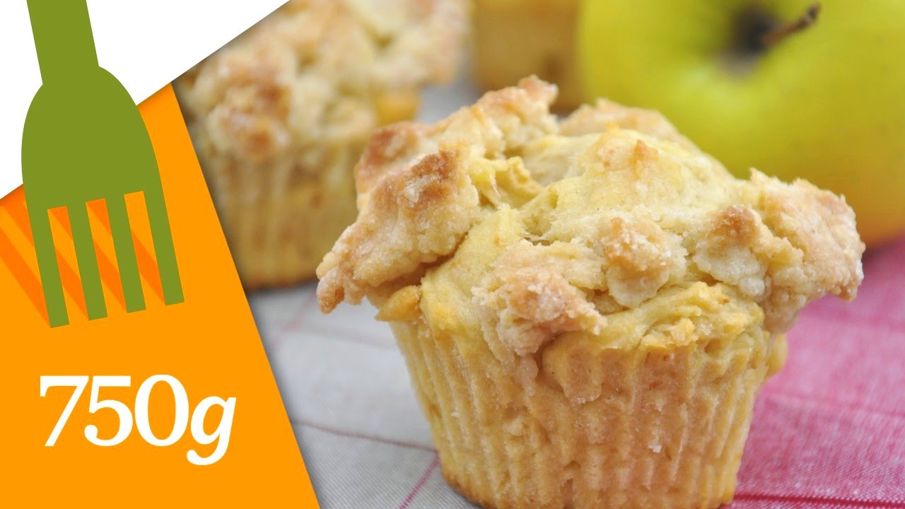 Recette de Muffins aux pommes sans lactose et sans gluten - 750g