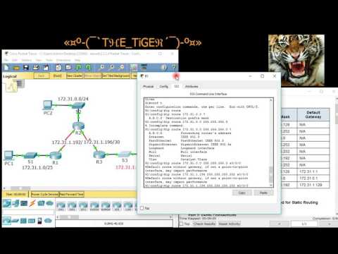 شرح ل Configuring IPv4 Static and Default Routes - CCNA2 - 2.2.2.4