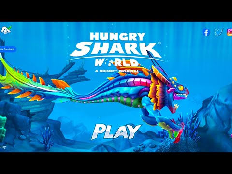 Hungry Shark World - Cosmic Alan with MAX Upgrades + All Shark Unlocked