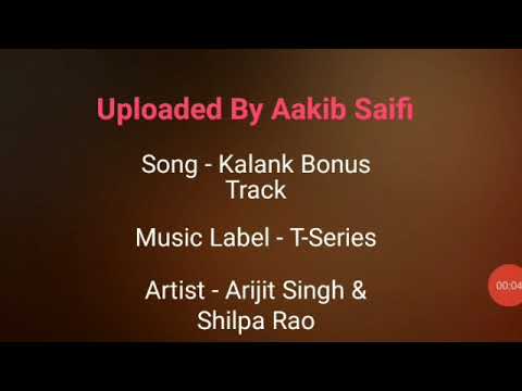 Kalank Bonus Karaoke || Chupa Bhi Na Sakenge ||